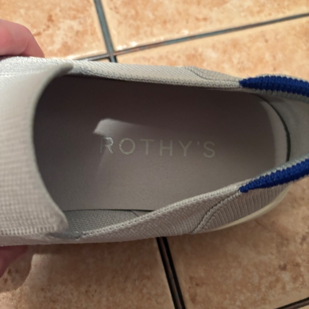Rothy's The Original Slip On Sneaker Gray Size 8 - Picture 6 of 9
